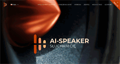 Desktop Screenshot of ai-speaker.com